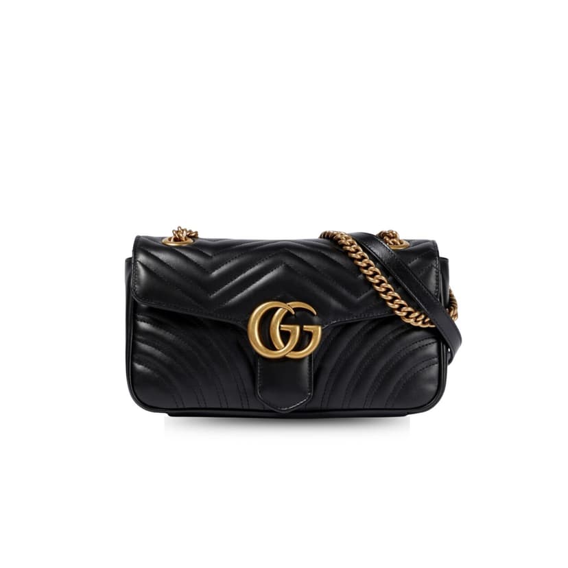 Gucci Marmont Matelassé Shoulder Bag Black 443497 DTDIT 1000