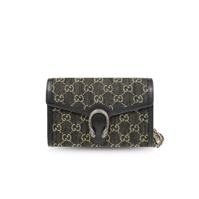 Gucci Dionysus GG Mini Chain Bag Black And Ivory 401231 UN3BN 1274