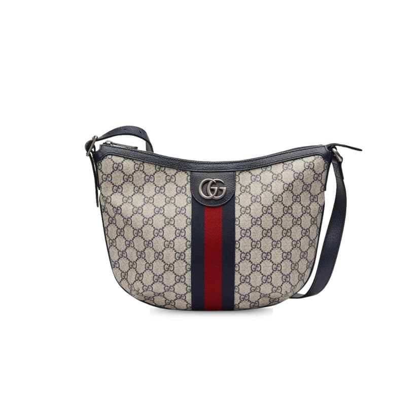 Gucci Ophidia GG Small Shoulder Bag Beige And Blue 598125 2ZGMN 4076