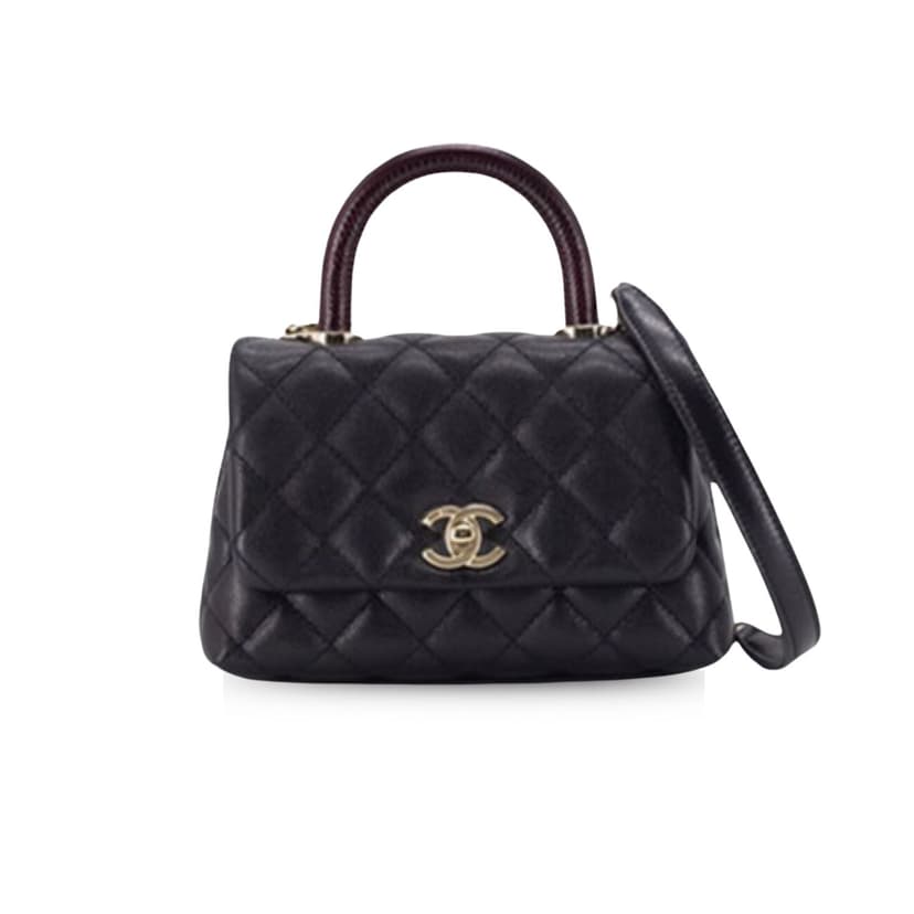 Chanel Classic Mini Flapbag Top Handle Black