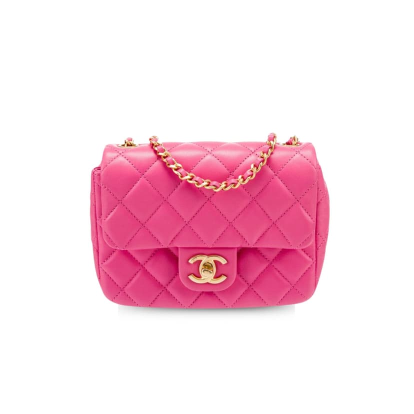Chanel Mini Flap Bag With CC Ball On Strap Pink AS1786