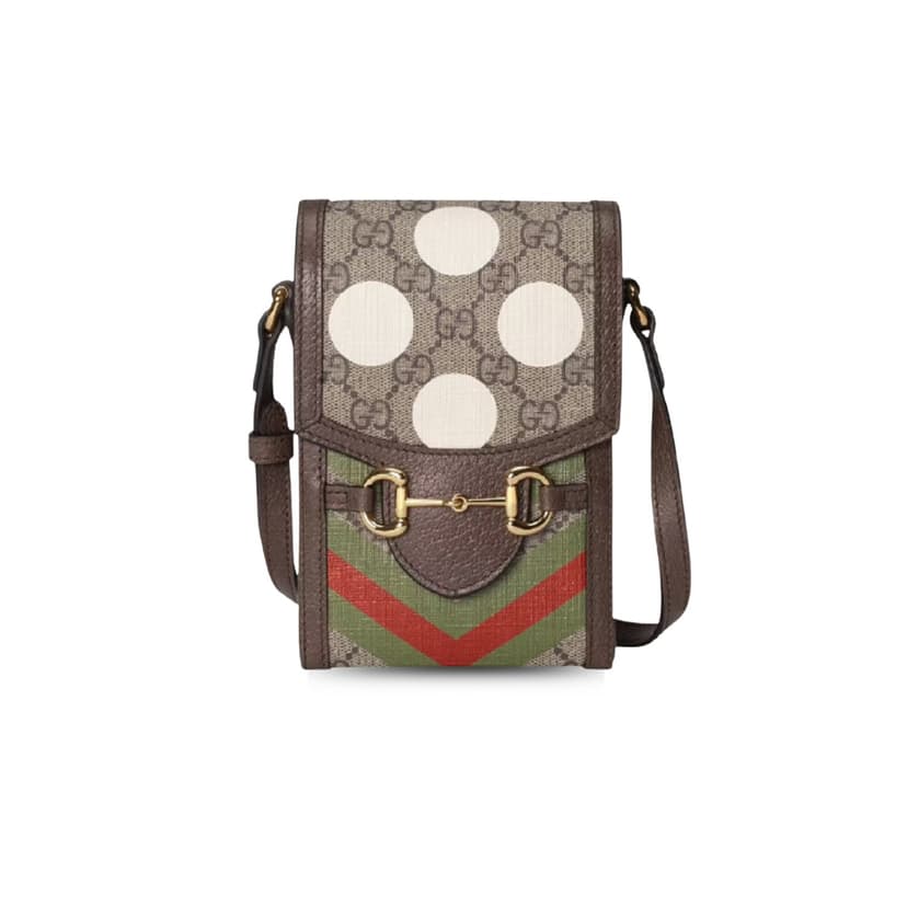 Gucci Horsebit 1955 Mini Bag Beige And Ebony 625615 UQHFG 8679