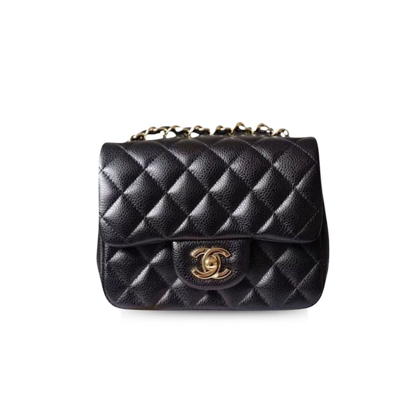 Chanel Classic Mini Flap Bag Gold Toned Hardware Black