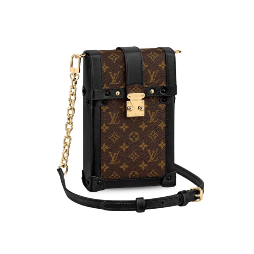 Louis Vuitton Pochette Trunk Verticale Monogram Canvas Black M63913