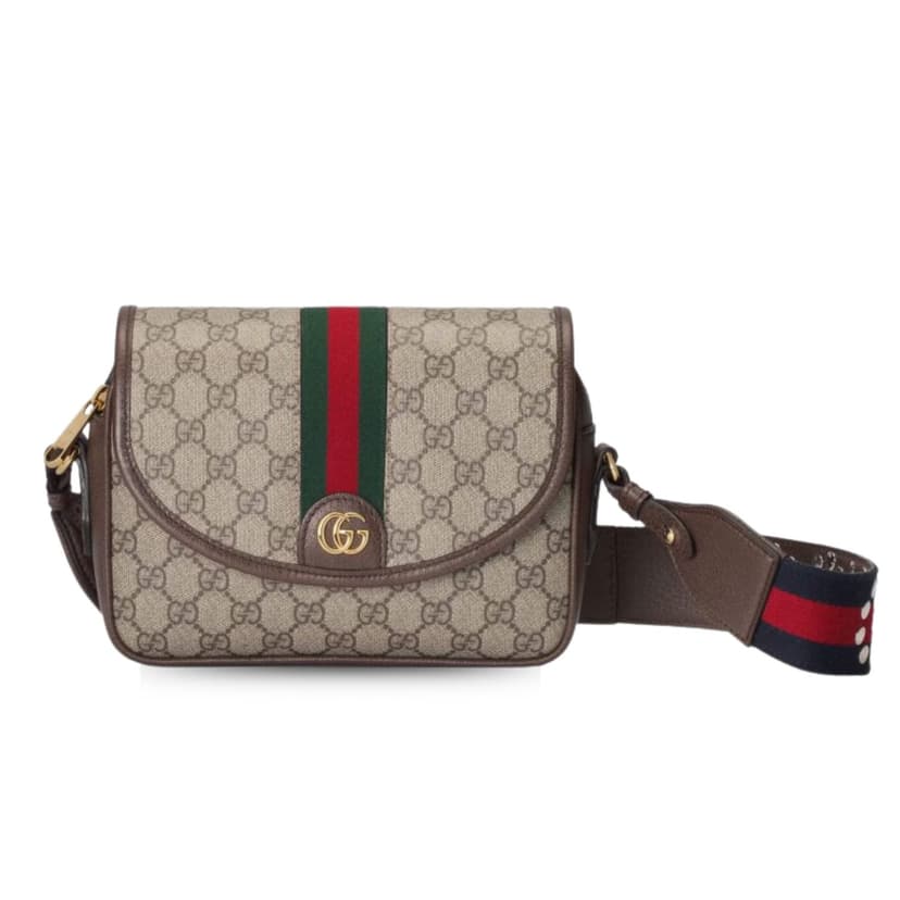 Gucci Ophidia GG Small Shoulder Bag Beige And Brown