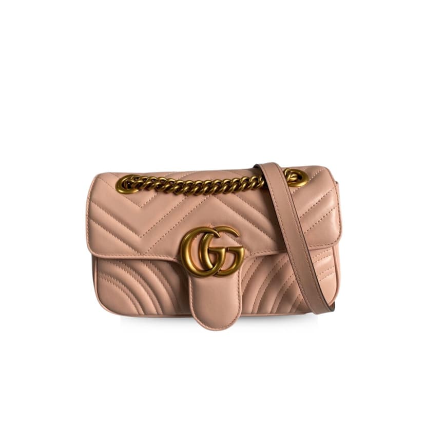 Gucci GG Marmont Small Matelassé Shoulder Bag Dusty Pink 443497 DTDIT 5729