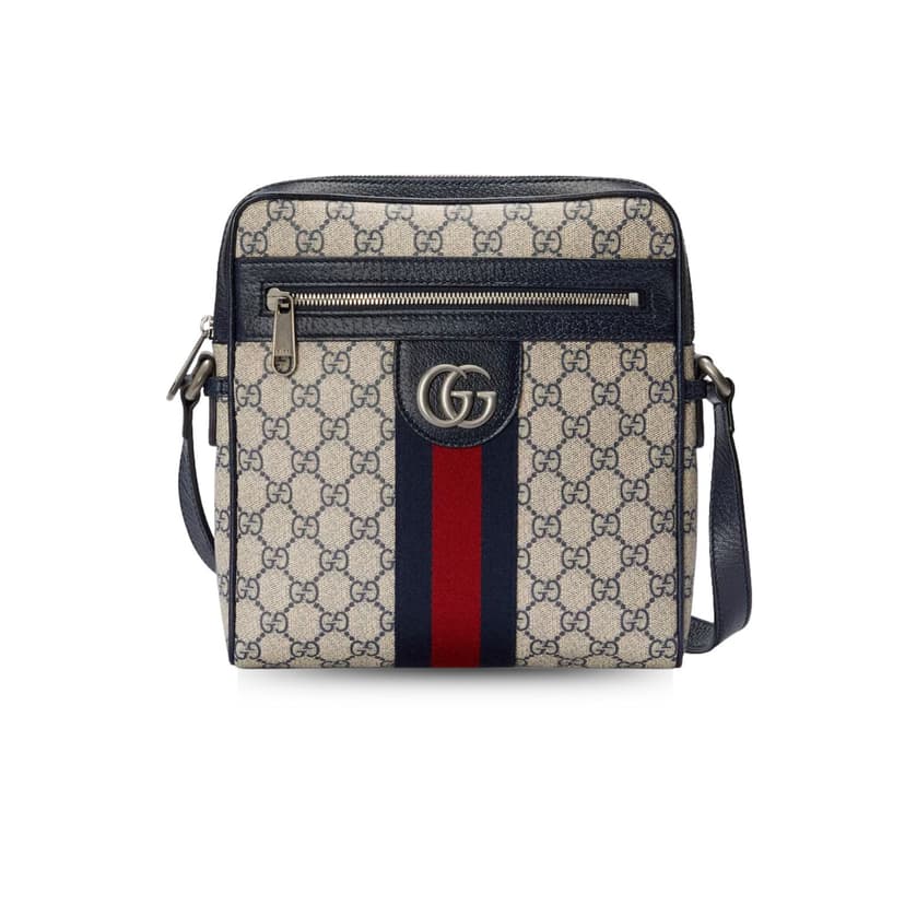 Gucci Ophidia GG Small Messenger Bag Beige And Blue 547926 96IWN 4076