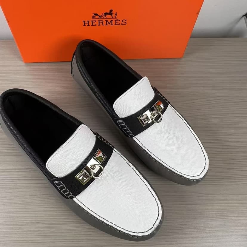 Hermes Irving Loafer Grey/White For Men