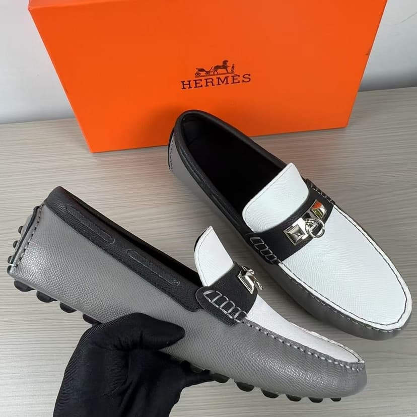 Hermes Irving Loafer Grey/White For Men