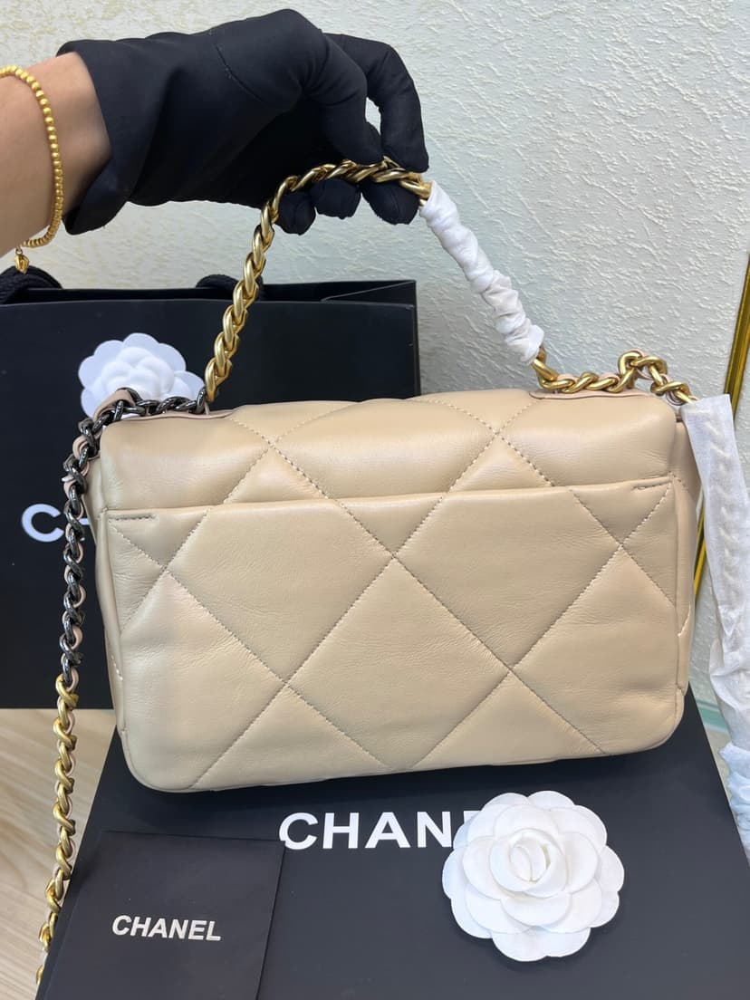 Chanel 19 Flap Bag Beige