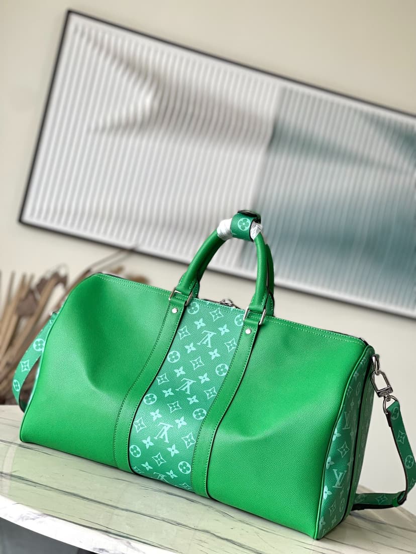 Louis Vuitton Keepall Bandouliere 45 Green For Women 17.7in/45cm M31046