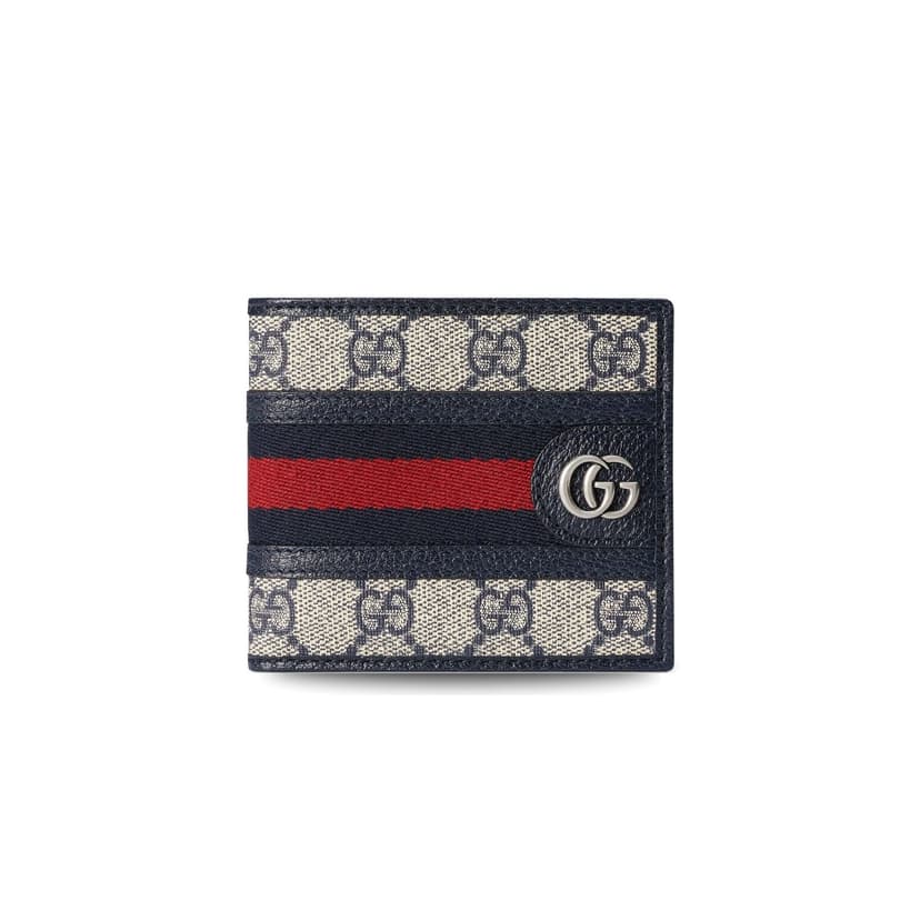 Gucci Ophidia GG Wallet Beige and Blue For Men 4.3in/11cm GG 597606 96IWN 4076