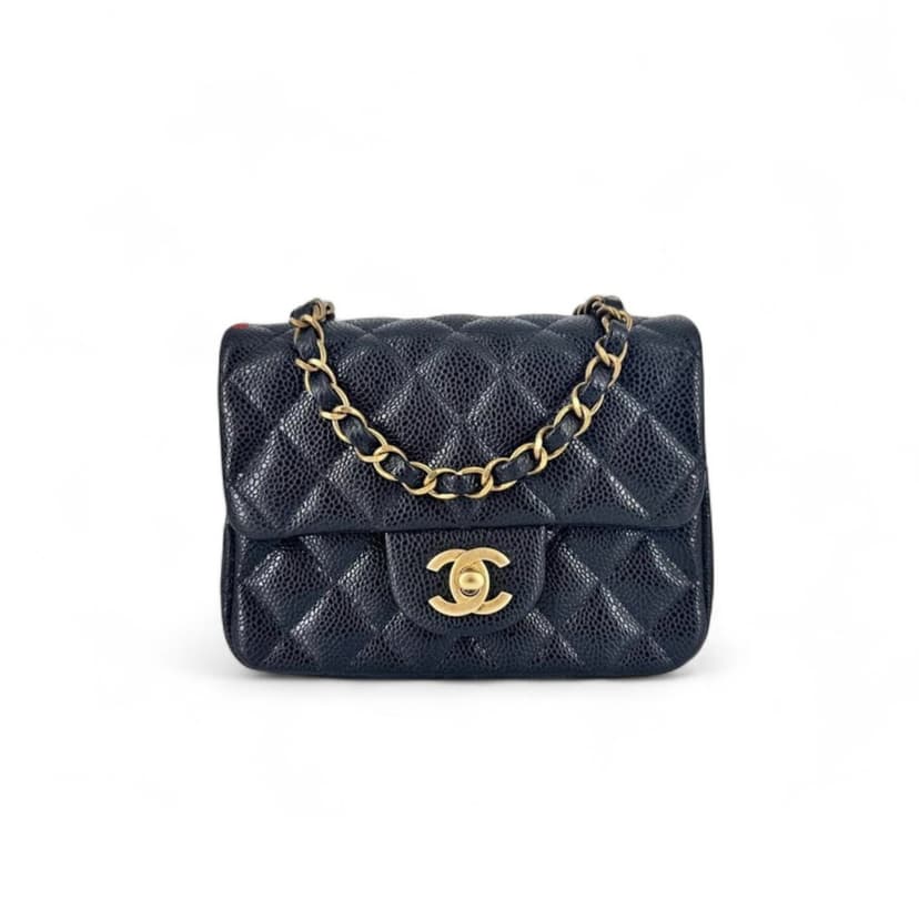 Chanel Mini Flap Bag Caviar Black A35200