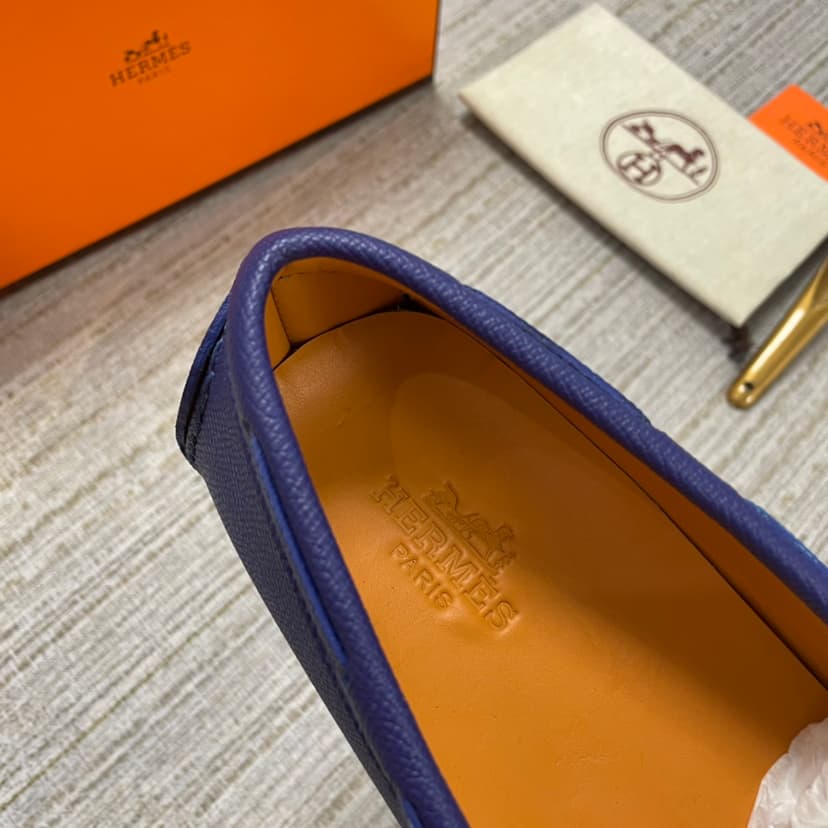 Hermes Irving Loafer Blue/Black For Men