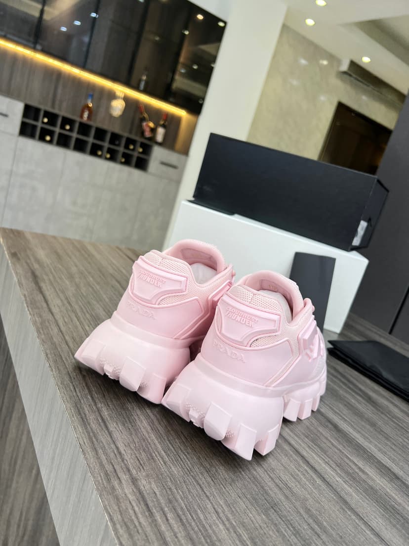 Prada Cloudbust Thunder Sneakers Pink For Women PRD 1E819L_3KR2_F0E18_F_050
