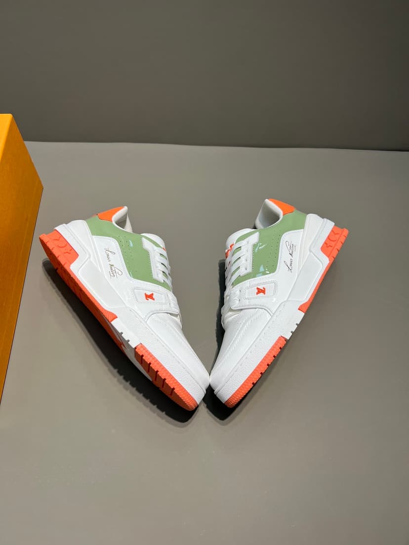 Louis Vuitton Trainer Sneaker Mix Of Materials Multi Color For Men LV