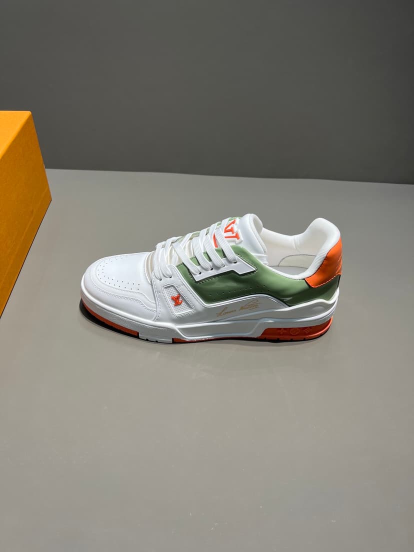 Louis Vuitton Trainer Sneaker Mix Of Materials Multi Color For Men LV