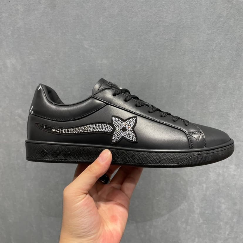 Louis Vuitton Luxembourg Samothrace Sneaker Black For Men LV