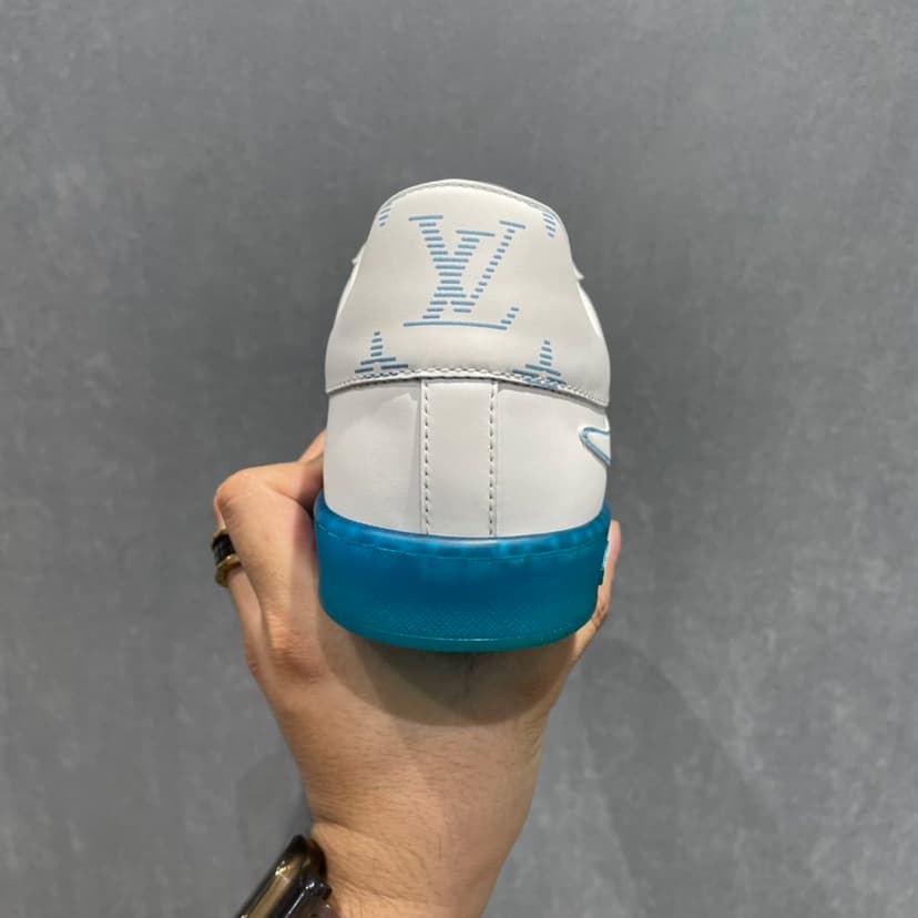 Louis Vuitton Luxembourg Samothrace Sneaker Blue For Men LV 1A9FZ5