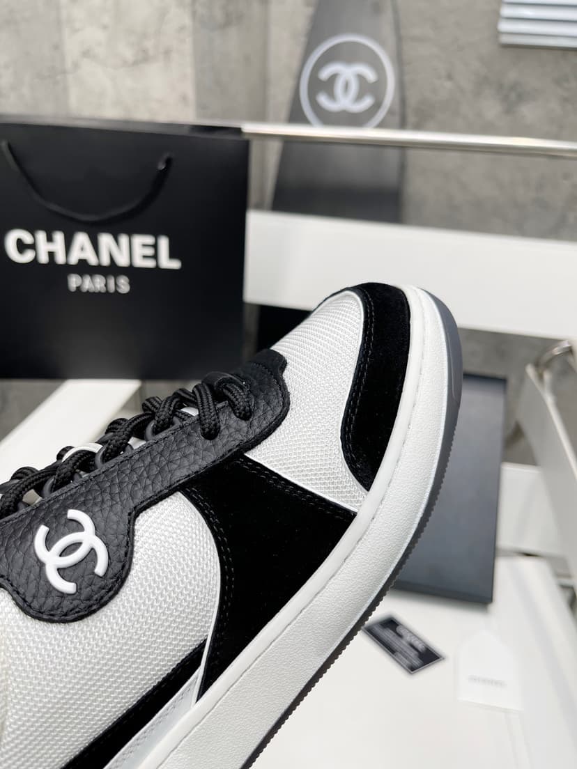 Chanel Sneakers White/Black For Women, Women's Shoes