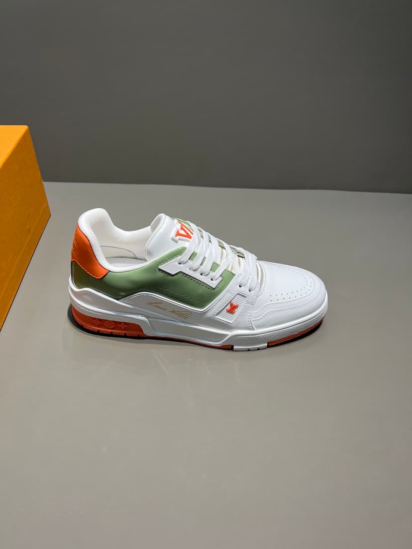 Louis Vuitton Trainer Sneaker Mix Of Materials Multi Color For Men LV