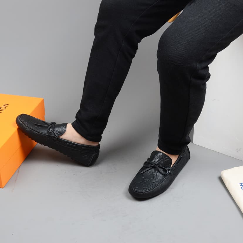 Moccasin Black For Men, Men's Shoes