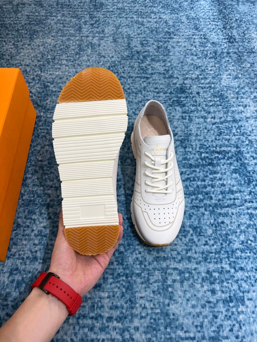 Louis Vuitton Formal Dimension High Derby Rubber White For Men LV