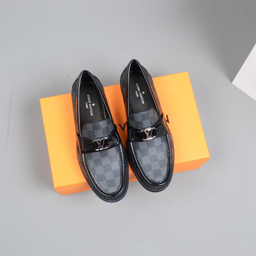 Classic Black Moccasin Shoes For Men