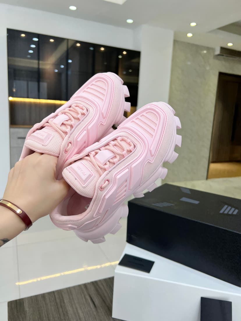 Prada Cloudbust Thunder Sneakers Pink For Women PRD 1E819L_3KR2_F0E18_F_050