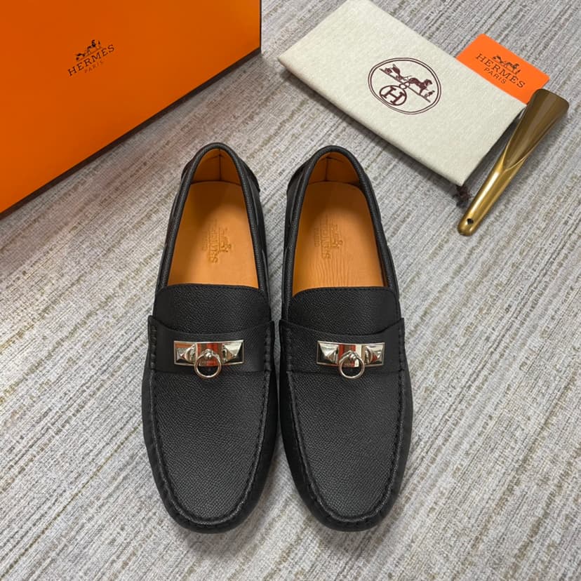 Hermes Irving Loafer Black For Men