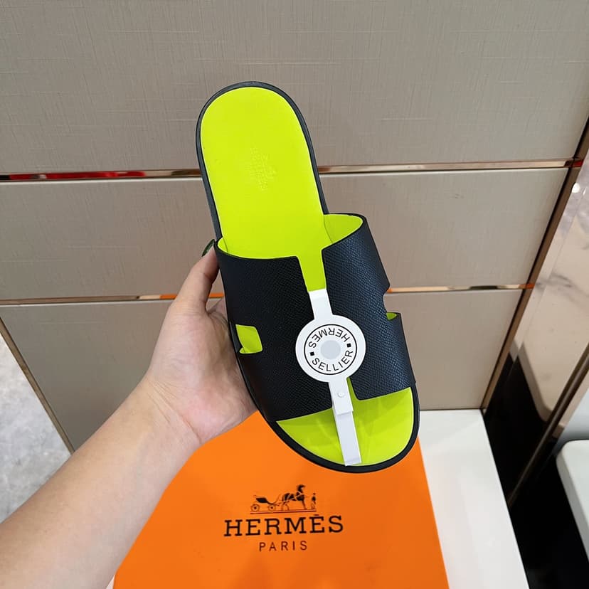 Hermes Izmir Sandal Black For Men