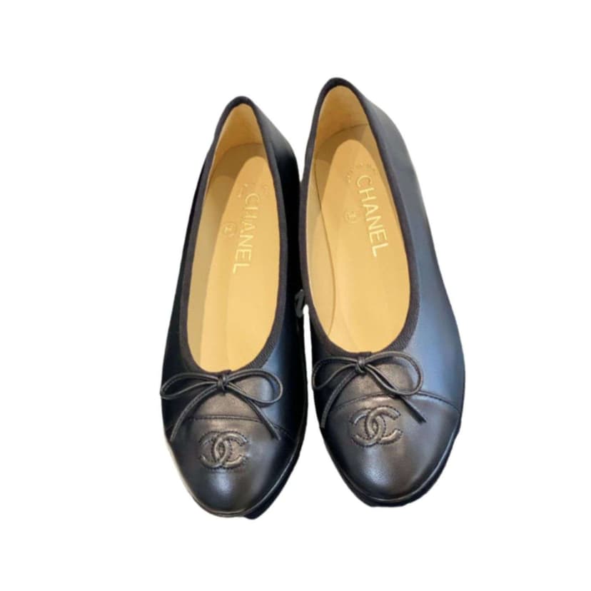 Chanel Ballet Flats Black For Women