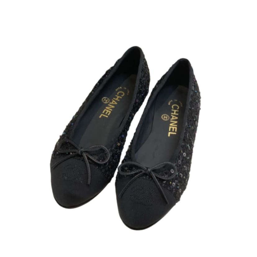 Chanel Ballet Flats Black For Women