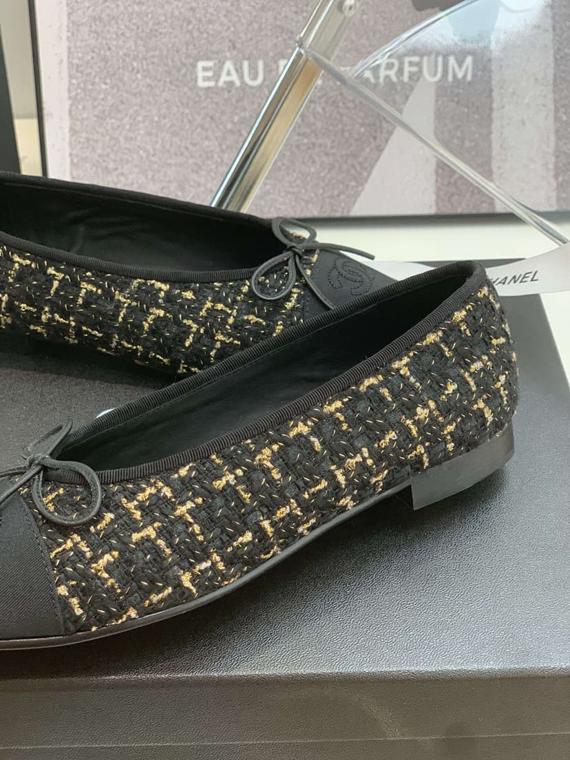 Chanel Ballet Flats Brown For Women