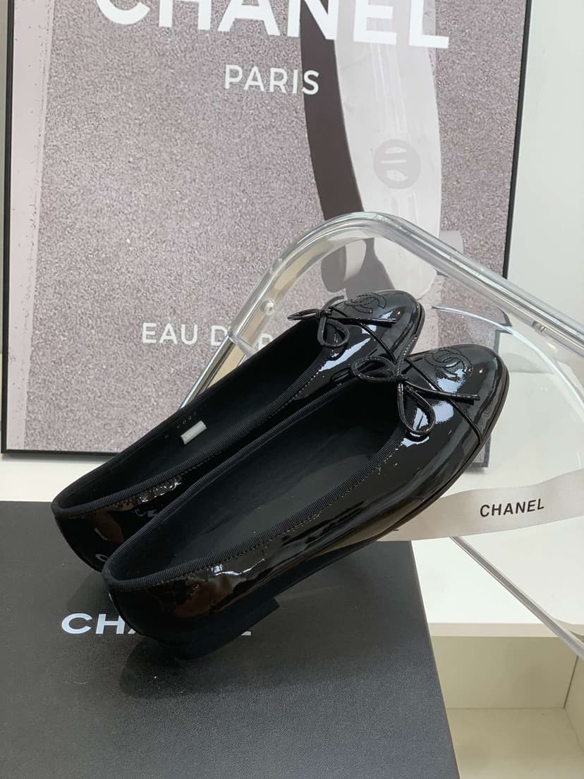 Chanel Ballet Flats Black For Women