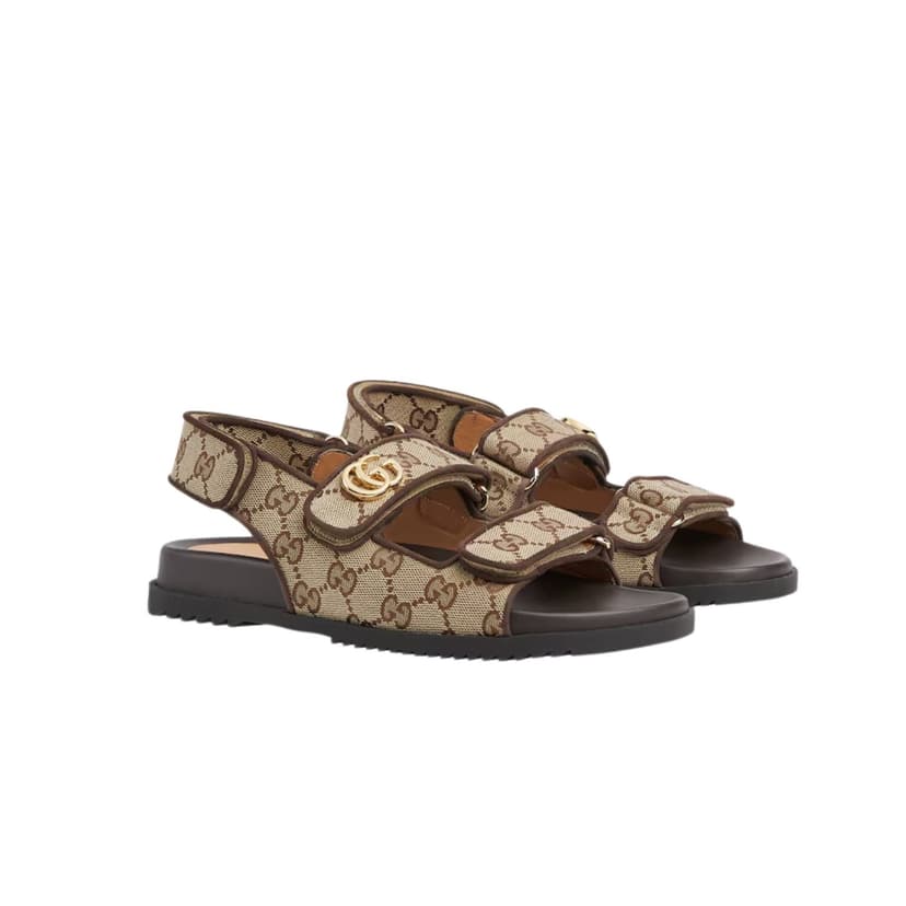 Gucci Double G Sandal Beige For Women 771575 G1730 9755