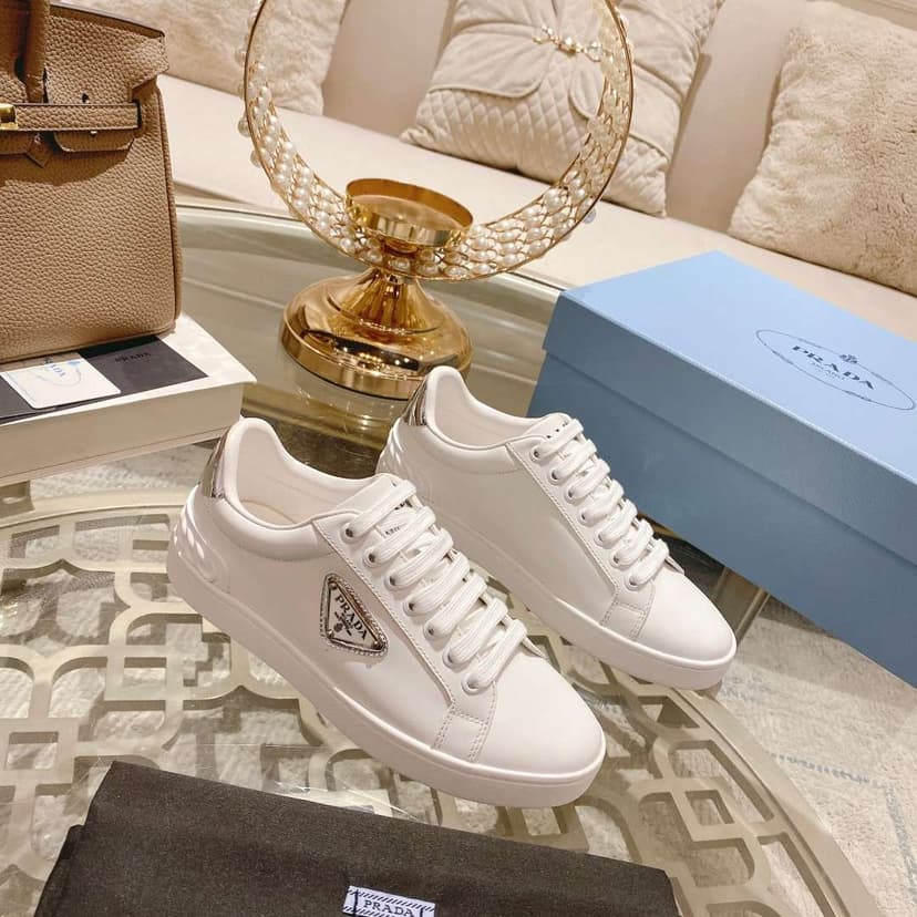 Prada Fyre Low Heel Sneaker White For Women