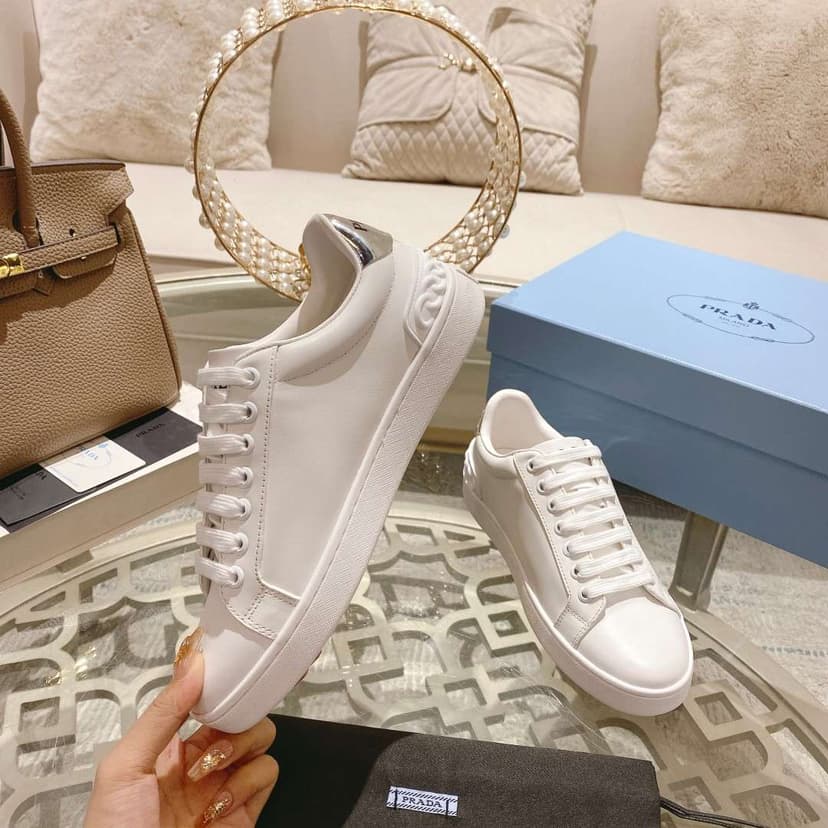 Prada Fyre Low Heel Sneaker White For Women