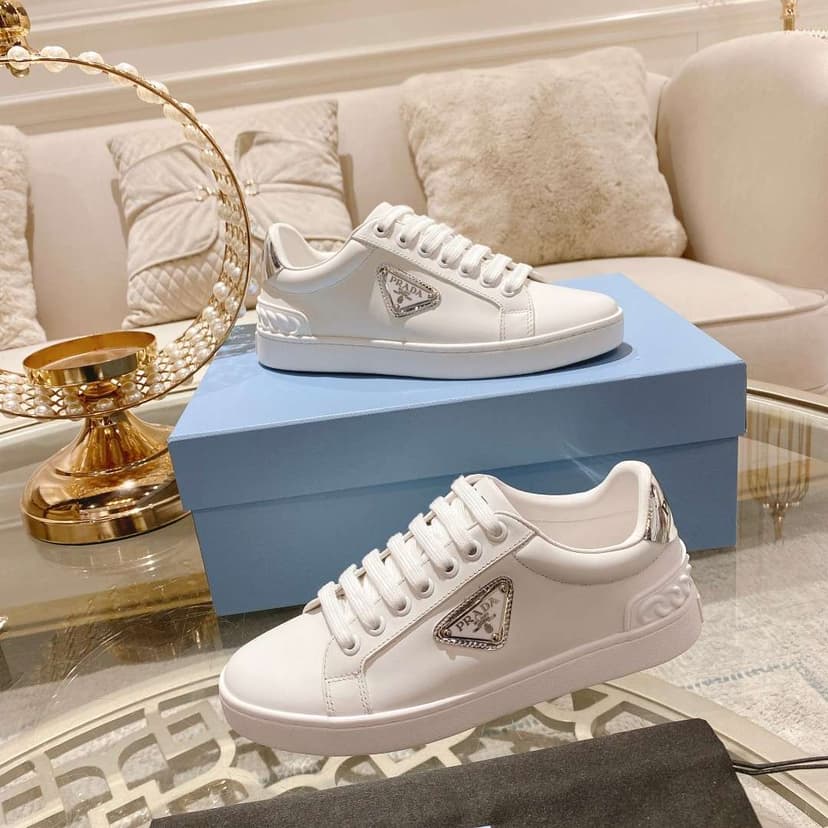 Prada Fyre Low Heel Sneaker White For Women