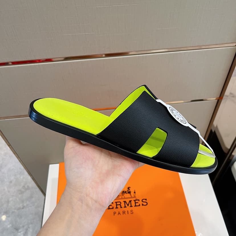 Hermes Izmir Sandal Black For Men