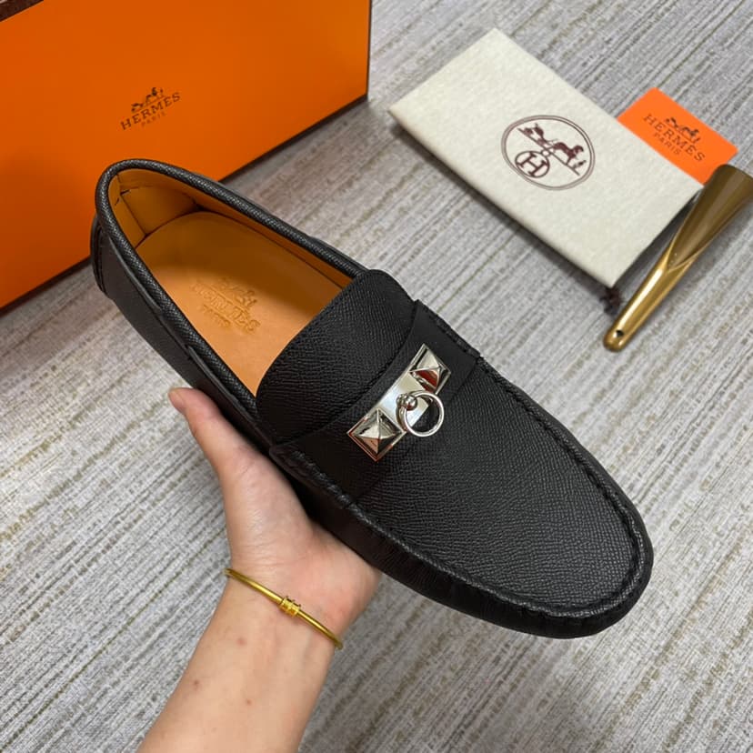 Hermes Irving Loafer Black For Men
