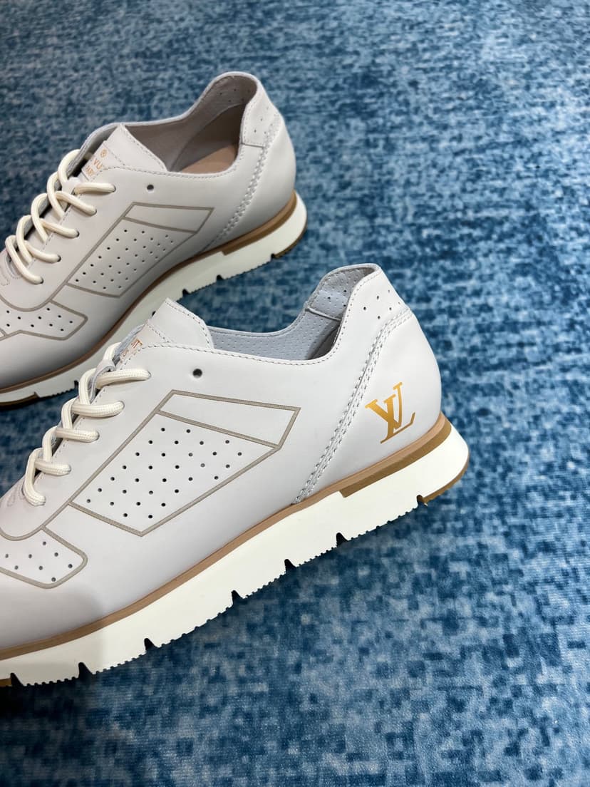 Louis Vuitton Formal Dimension High Derby Rubber White For Men LV