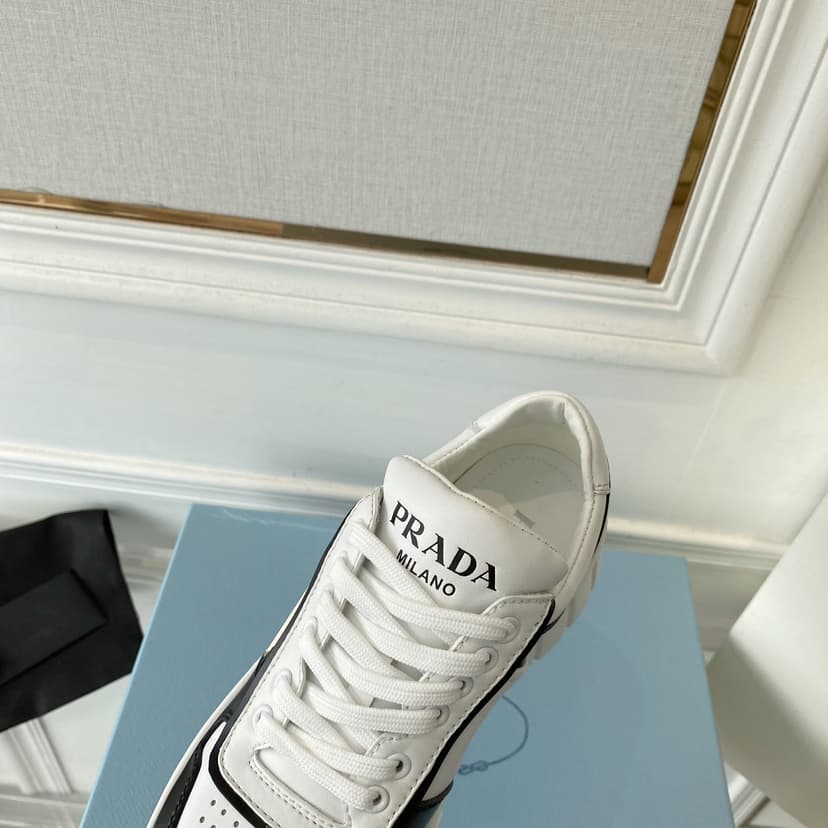 Prada Women's Gabardine Sneakers Black For Women LV