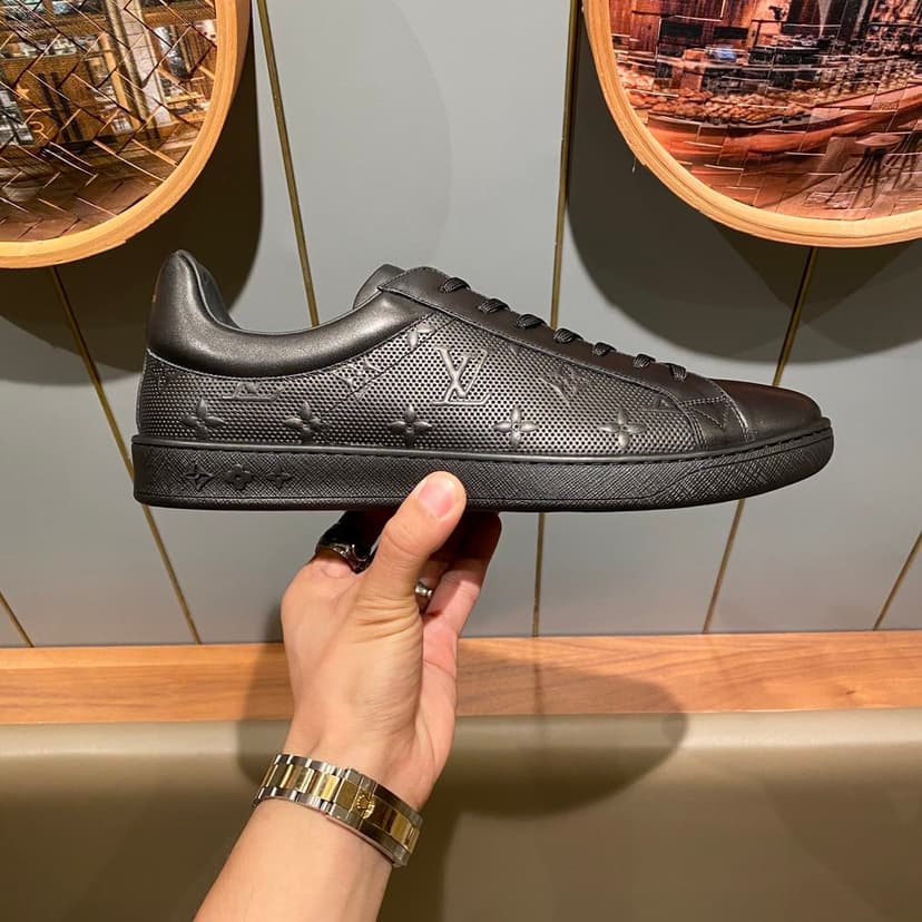 Louis Vuitton Luxembourg Sneaker Black For Men LV 1A8QEB