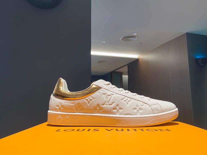 Louis Vuitton Luxembourg Sneaker White/Gold For Men LV
