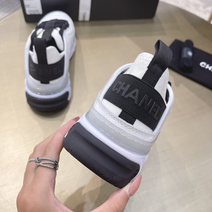 Chanel Sneakers Beige For Women, Women's Shoes 0.4in/1cm G35617