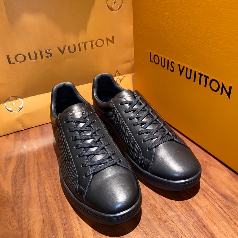 Louis Vuitton Luxembourg Sneaker Black For Men LV 1A8QEB