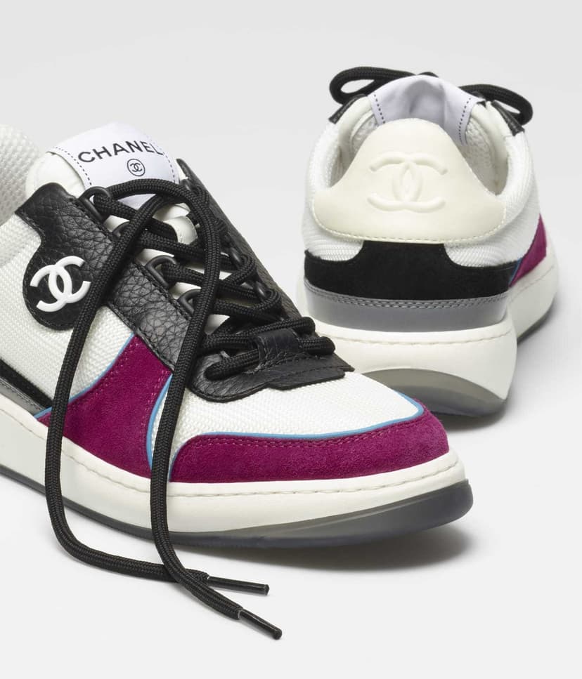 Chanel Sneakers White/Rosy For Women, Women's Shoes