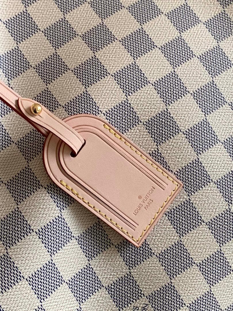 [True-to-ORIGINAL] Louis Vuitton Graceful PM Bag Damier Azur Canvas Rose Ballerine Pink For Women 35cm/13.8in N42249