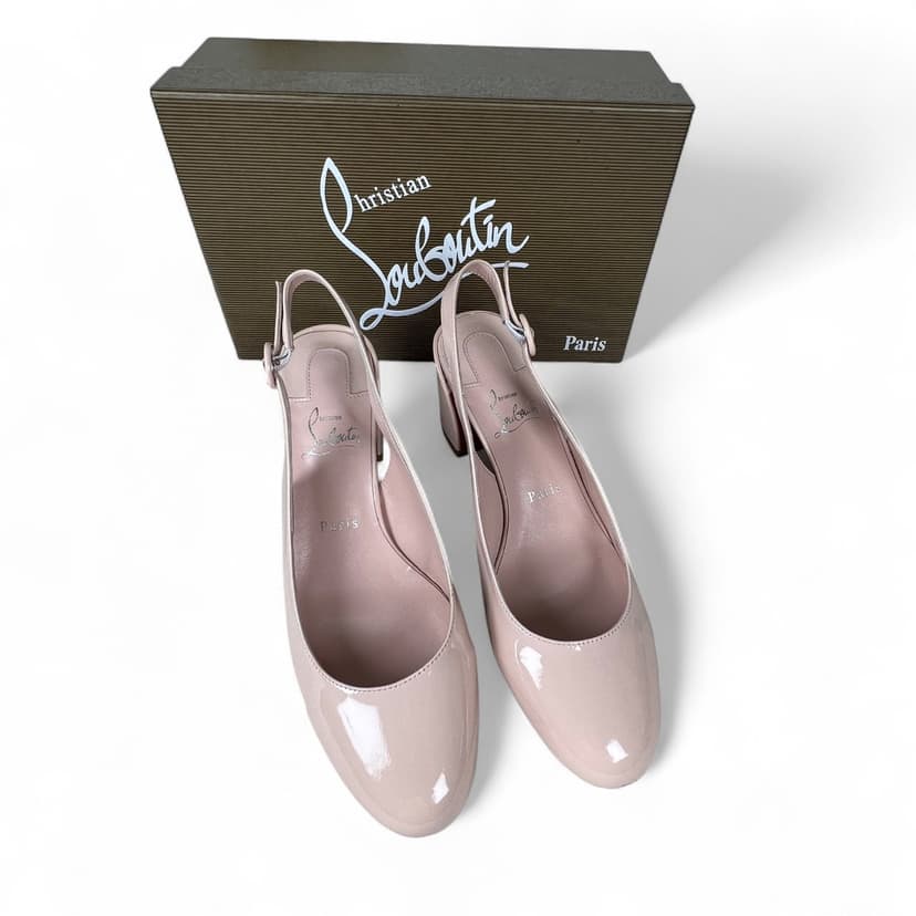 Christian Louboutin So Jane Sling Pink For Women 55mm - 3230029F608